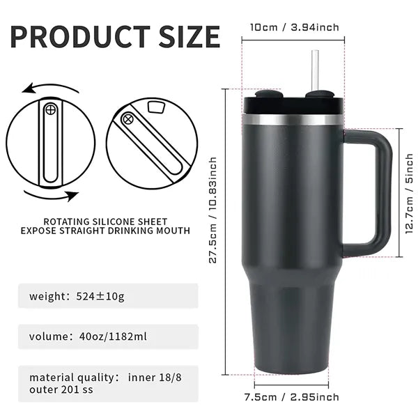 40oz Vacuum Insulated Tumbler
