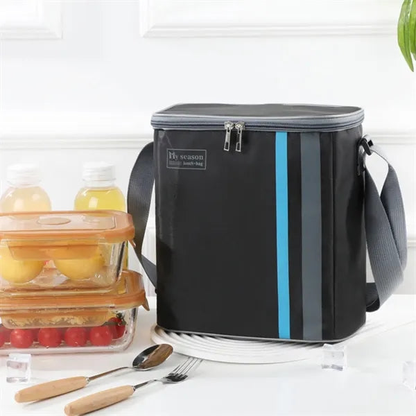 Large capacity portable outdoor picnic insulated lunch bag