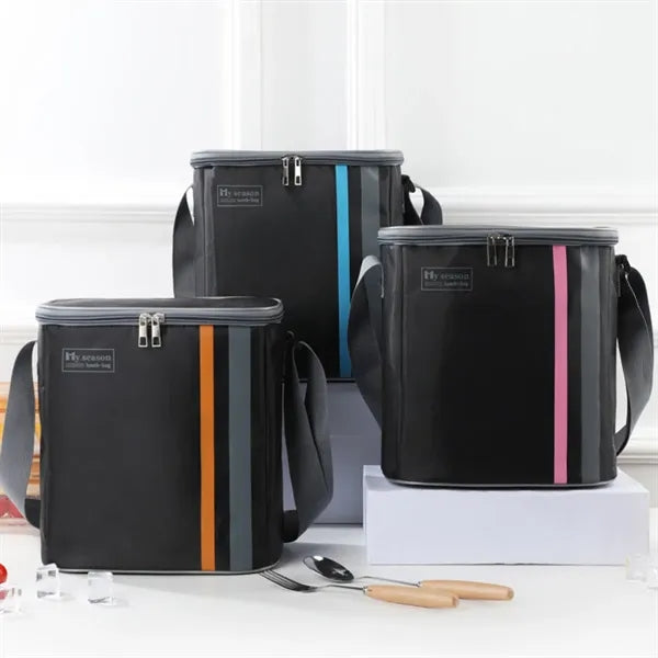 Large capacity portable outdoor picnic insulated lunch bag