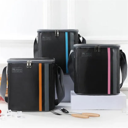 Large capacity portable outdoor picnic insulated lunch bag