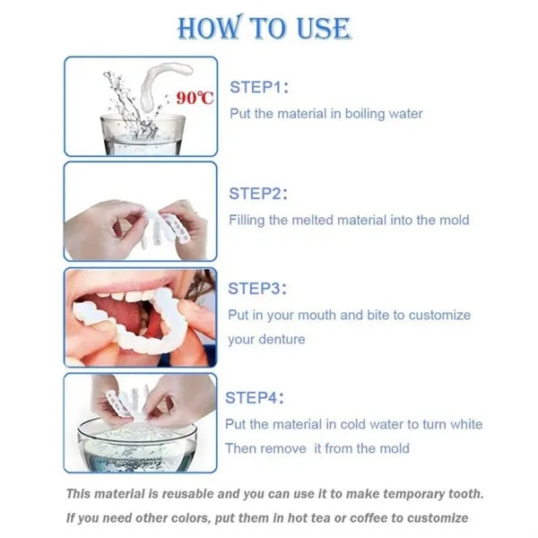 Temporary Smile False Teeth Denture
