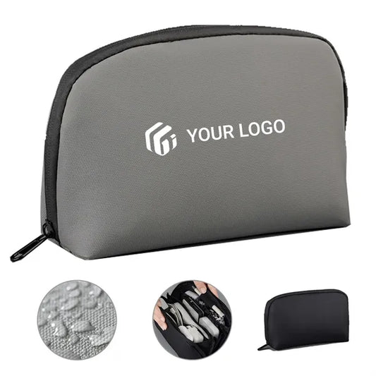 Electronic accessories carry case cable organizer pouch