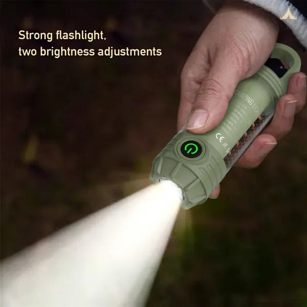 Outdoor Rechargeable Waterproof Flashlight Camping Light