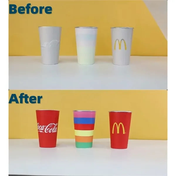Custom Logo Cold-Activated Color Changing Cup 15oz