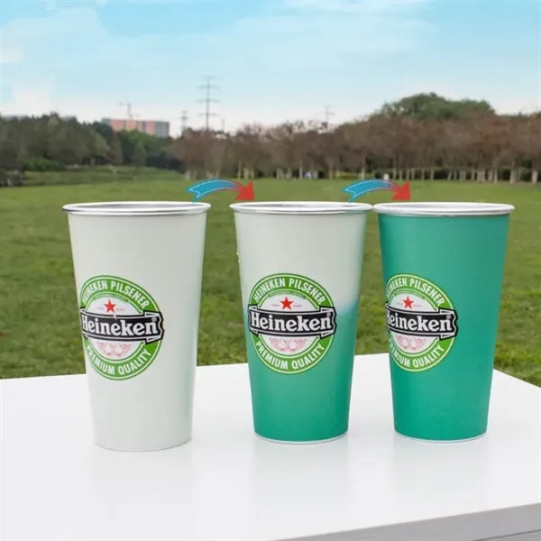 Custom Logo Cold-Activated Color Changing Cup 15oz