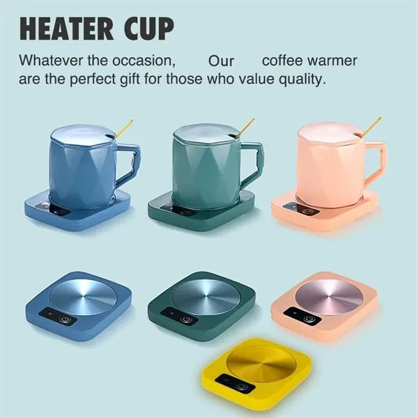 Smart Heating Coaster Gift Set