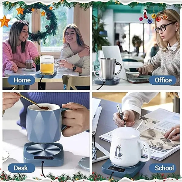 Smart Heating Coaster Gift Set