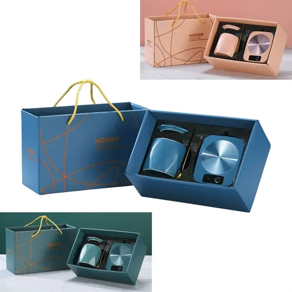 Smart Heating Coaster Gift Set