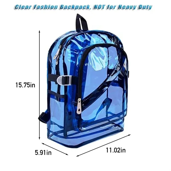 Large Capacity Student Schoolbag Transparent Backpack