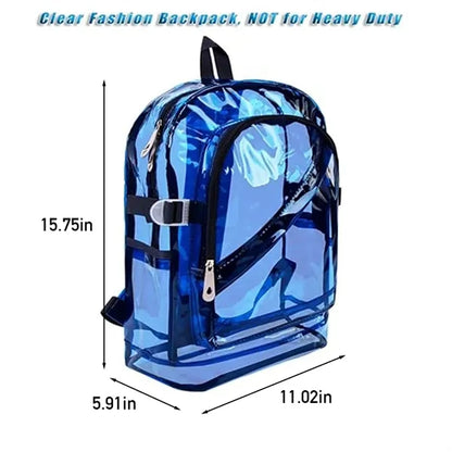 Large Capacity Student Schoolbag Transparent Backpack