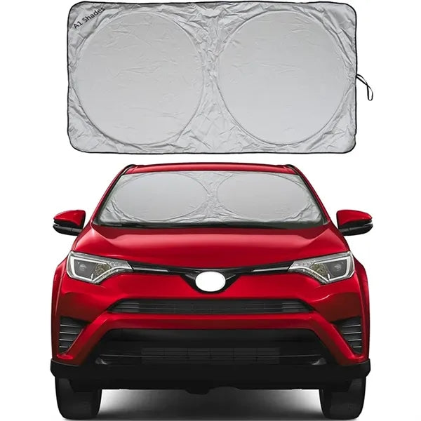 60'' Collapsible Car Windshield Sun Shade with Pouch