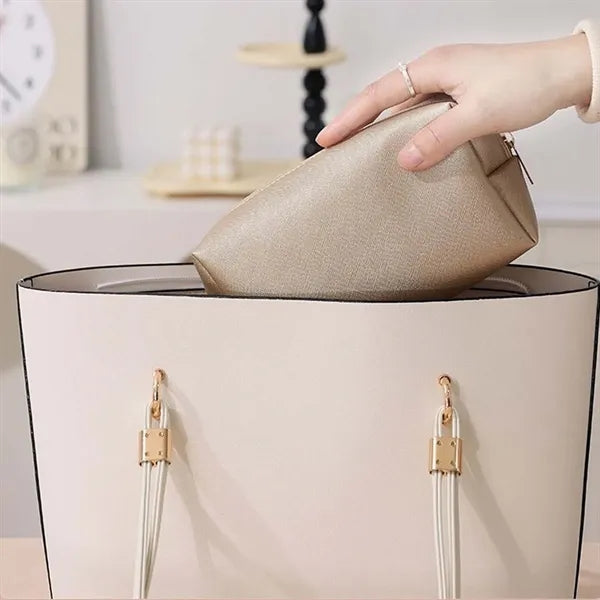 Large capacity portable travel storage cosmetic toiletry bag