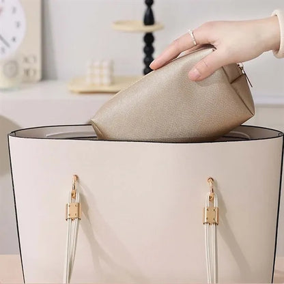 Large capacity portable travel storage cosmetic toiletry bag