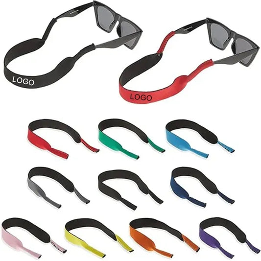 16 1/2'' Multicolor Neoprene Eyeglass  Strap w/Screen Print
