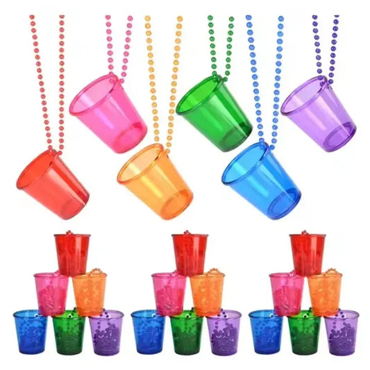 Shot Glass Beaded Necklace