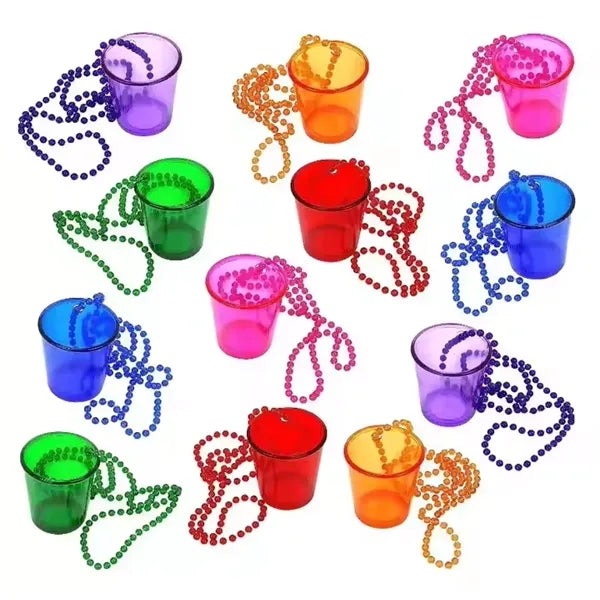 Shot Glass Beaded Necklace