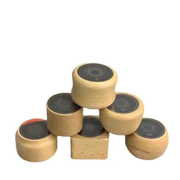 Multifunctional Wood Grain Portable Bluetooth Speaker