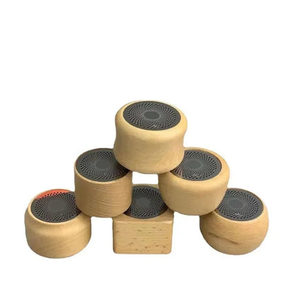 Multifunctional Wood Grain Portable Bluetooth Speaker