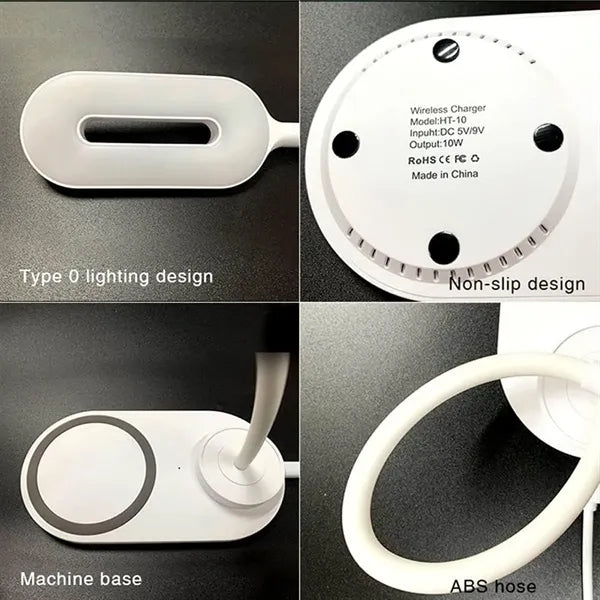 Wireless Charging LED Desk Lamp with 3 Lighting Modes