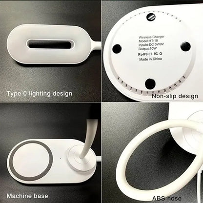 Wireless Charging LED Desk Lamp with 3 Lighting Modes