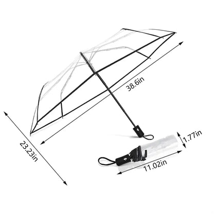 Travel wedding rainy day large full automatic clear umbrella