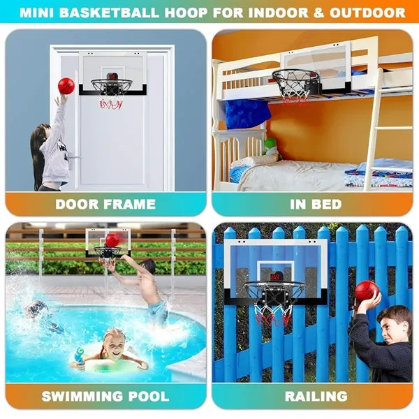 Indoor Mini Hoop Basketball with Electronic Scoreboard
