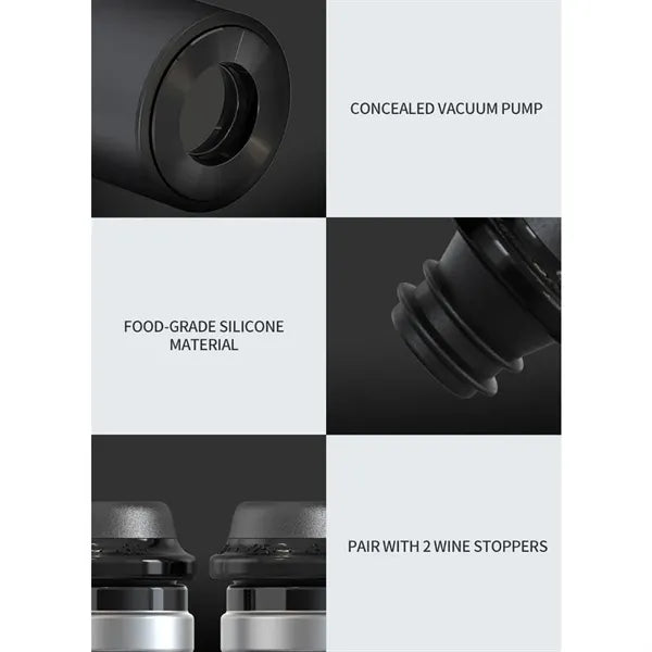 Electric Wine Bottle Opener Set with Preservation Stoppers