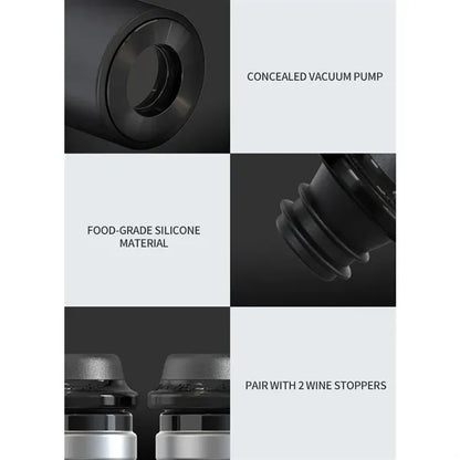Electric Wine Bottle Opener Set with Preservation Stoppers