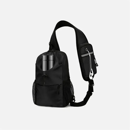 Waterproof Chest Bag with Bottle Pocket for Casual Travel