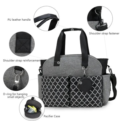Large capacity travel hospital mommy bag baby diaper tote