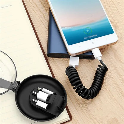 3-Port Foldable Charging Case for Multi Electronic Devices