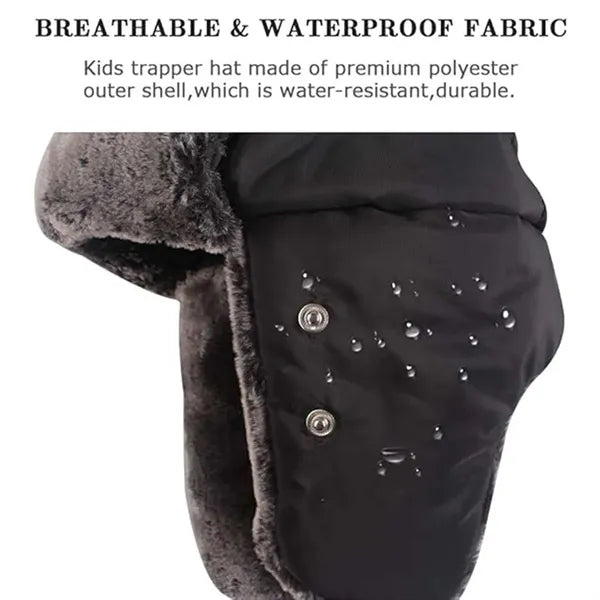 Winter protection plus velvet warm solid color mask hat