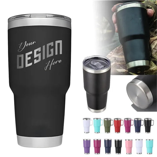 Stainless Steel Insulated Mug With Handle 30oz