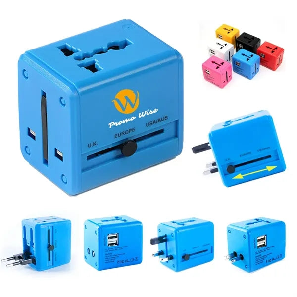 Multifunction Travel Power Outlet with Built USB Ports