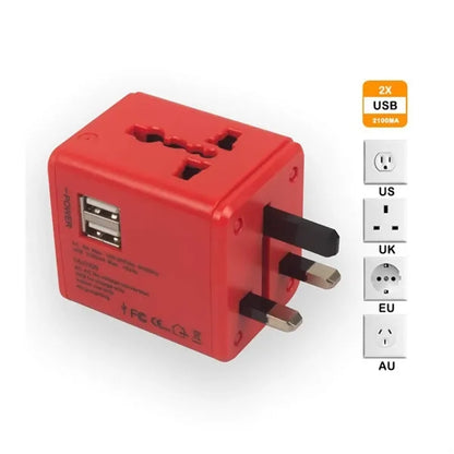 Multifunction Travel Power Outlet with Built USB Ports
