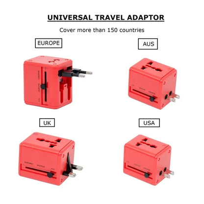 Multifunction Travel Power Outlet with Built USB Ports