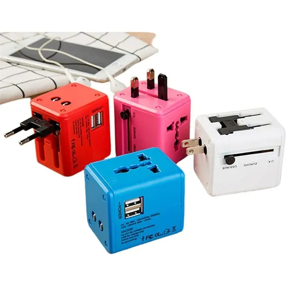 Multifunction Travel Power Outlet with Built USB Ports