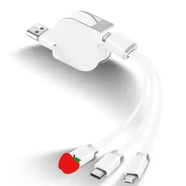 Retractable 3-in-1 Fast Charging Cable