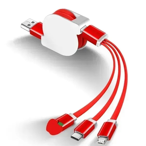 Retractable 3-in-1 Fast Charging Cable