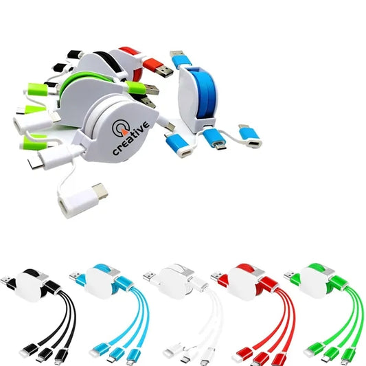 Retractable 3-in-1 Fast Charging Cable