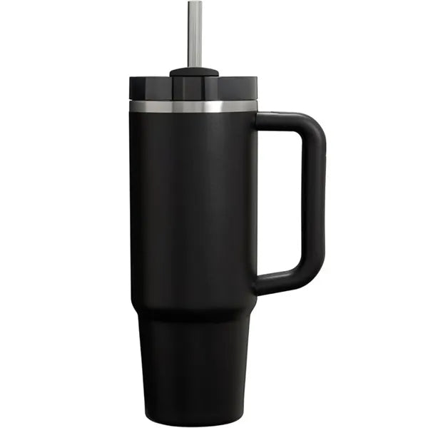 Tumbler with Handle and Straw 40 oz