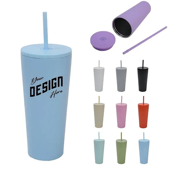 Simple Modern Insulated Tumbler with Straw