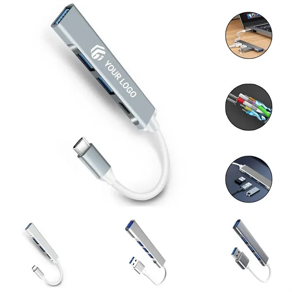 Portable Multiport Adapter Port Splitter Expander USB Hub
