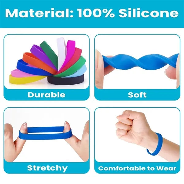Party favors game sports adult silicone bracelets wristbands