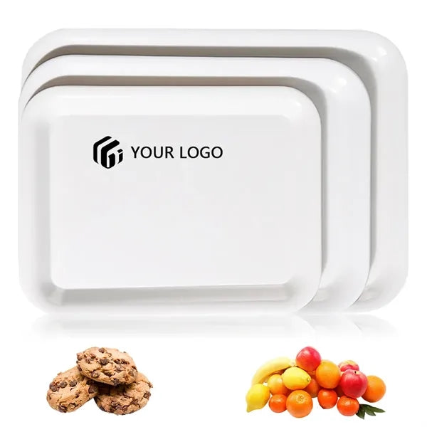 Party BBQ sushi dinner plate rectangular white serving tray
