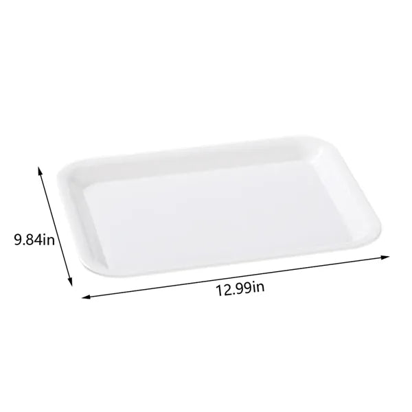 Party BBQ sushi dinner plate rectangular white serving tray