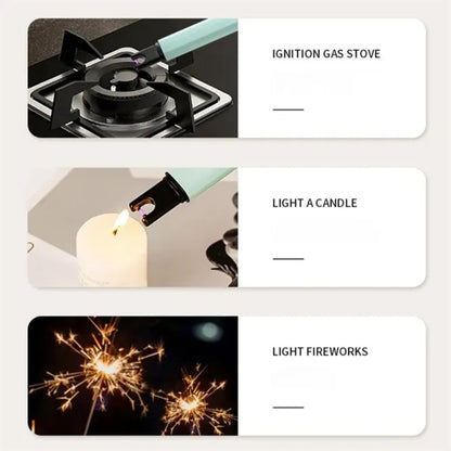 Windproof flameless candle grill camping electric lighter