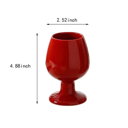 Stylish durable multipurpose high - footed ceramic cup