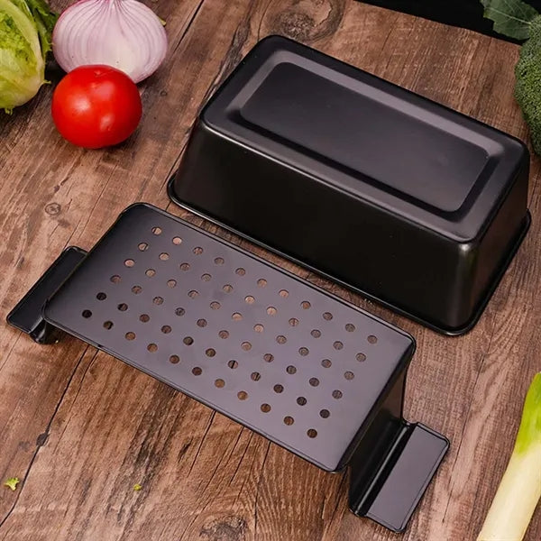 Kitchen gadget non-stick draining bakeware meatloaf loaf pan