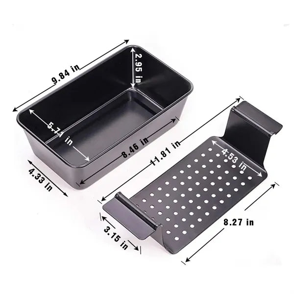 Kitchen gadget non-stick draining bakeware meatloaf loaf pan